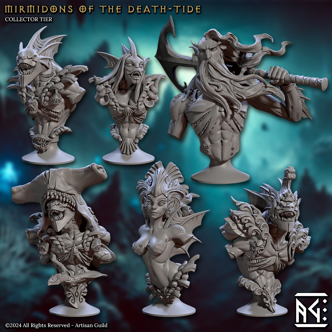 Mirmidons of the Death-Tide Busts